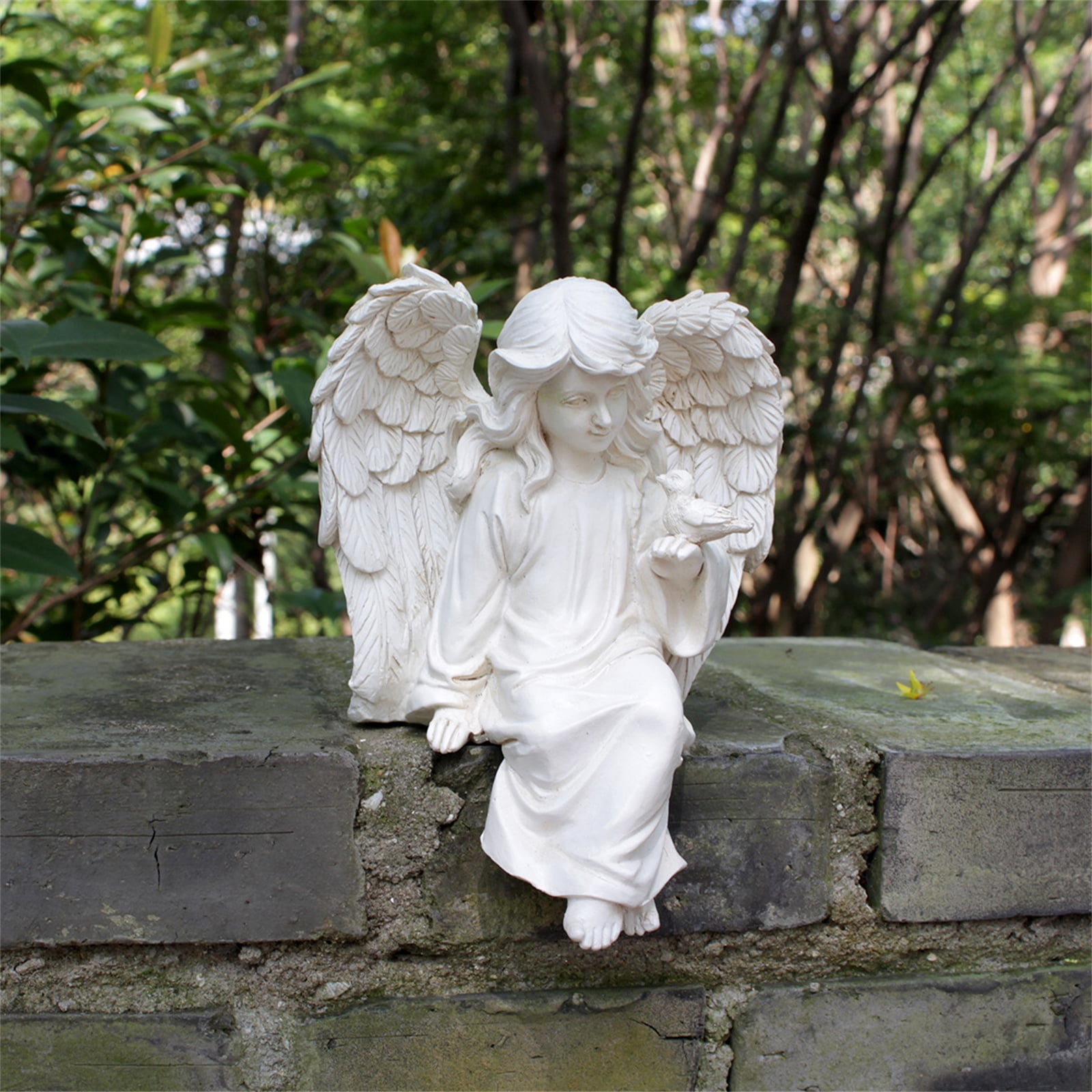 1PC Angela Decorative Ornaments European Sculpture Cherub Figurinee Angela Memorials Angela Garden Statue Table Decorations