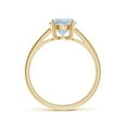 thumbnail image 2 of Angara Natural 1.12 Ct. Aquamarine Solitaire Ring in 14K Yellow Gold for Women (Ring Size: 11.5), 2 of 11