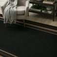 thumbnail image 2 of Mainstays Titan Stripe Indoor Living Room Area Rug, Black, 60" x 84", 2 of 10