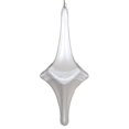 thumbnail image 1 of Vickerman MT194111D 12 in. White Candy Glitter Drop Ornament, 1 of 2