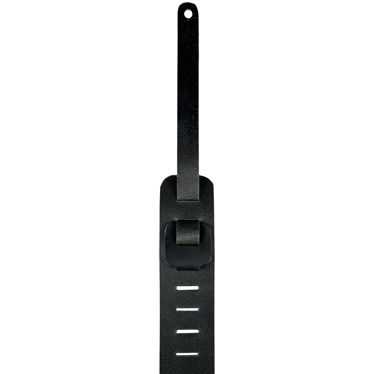 Guitar Strap Oiled Buffalo Leather - Black