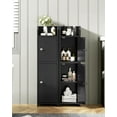 thumbnail image 5 of Bathroom Cabinet, Small Corner Cabinet with 2 Doors and Adjustable Shelf, Narrow Storage Cabinet, Floor Cabinet for Small Spaces, 5 of 6