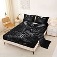 thumbnail image 2 of Erosebridal Motorcycle Queen Sheet Sets,American Eagle Animals Bed Set For Bots Adults 4pcs, 2 of 6