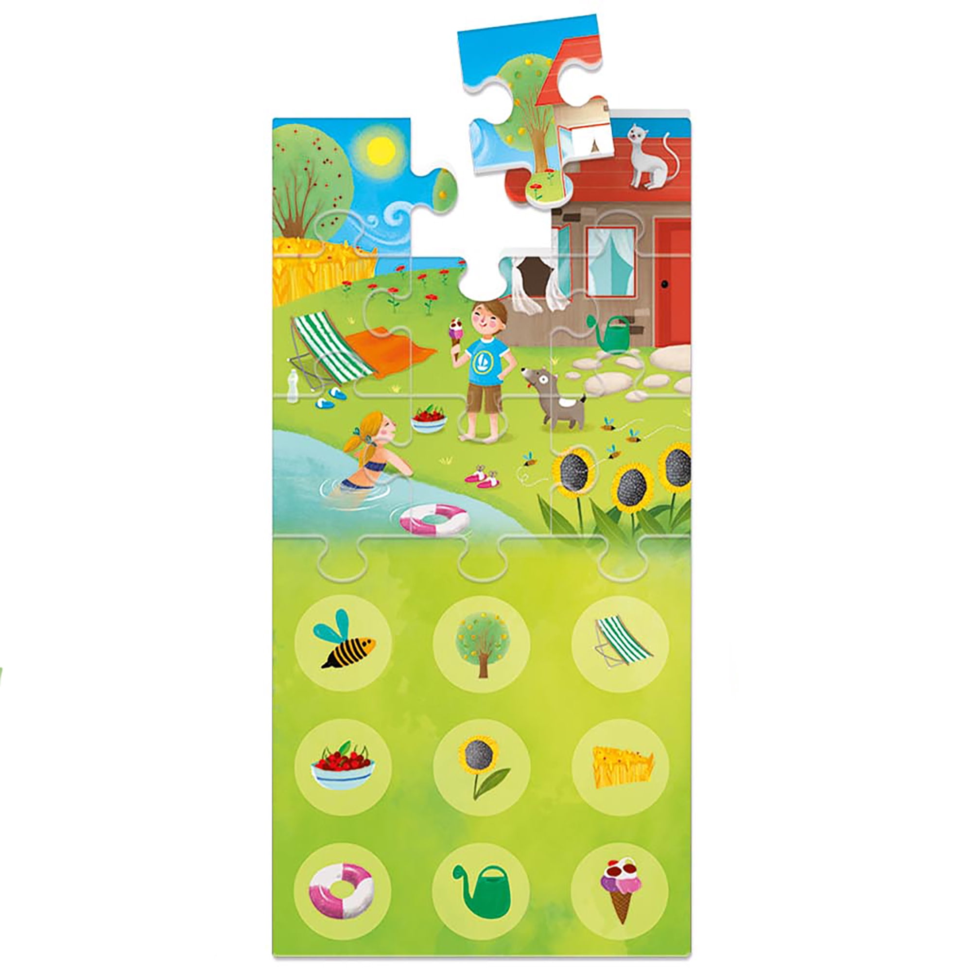 Headu: 4 Seasons Lotto - Matching Location Puzzle Game, Changing Weather Nature Scenes, Object Tile Pairing, Classification Recognition Play, Kids 3-6