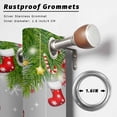 thumbnail image 2 of Outdoor Curtains for Patio Waterproof, Grey Christmas Outdoor Privacy Panels Grommet, Snowman Xmas Tree Ball Snowflake Blackout Outside Curtains for Porch/Cabana/Pergola/Gazebo 54"x108", 2 Panels, 2 of 8