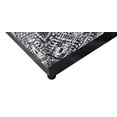 thumbnail image 7 of HomePop Cube Square Design Modern Tribal Pattern Fabric Ottoman in Black/White, 7 of 7