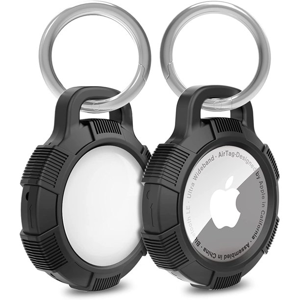 AirTag Case, 2 Pack AirTag Keychain, PC+TPU Full Protective Anti