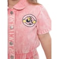 thumbnail image 4 of Minnie Mouse Toddler Girl Twill Romper with Short Sleeves, Sizes 12M-5T, 4 of 9