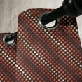 thumbnail image 4 of Ambesonne Retro Grommet Curtain, Nostalgic Polka Dots Funk, 50" x 54", Dark Brown Vermilion, 4 of 6