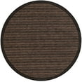 thumbnail image 3 of Unique Loom Outdoor Border Collection Area Rug - Checkered (6' Round Brown/Black), 3 of 7