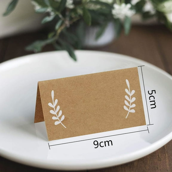 50pcs Table Place Cards Tent Shape Table Place Card Table Name Tent Place Cards