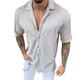 thumbnail image 1 of Camisa de punto de manga corta con solapa y un solo pecho, blusa informal de moda delgada para hombres, 1 of 6