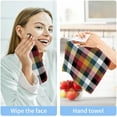 thumbnail image 5 of Coolnut 6 PCS Scottish Plaid Washcloths, 12 X 12 Inches Cotton Wash Cloths, Highly Absorbent and Soft Face Towels for Bathroom,Gym,Hotel and Spa, 5 of 6