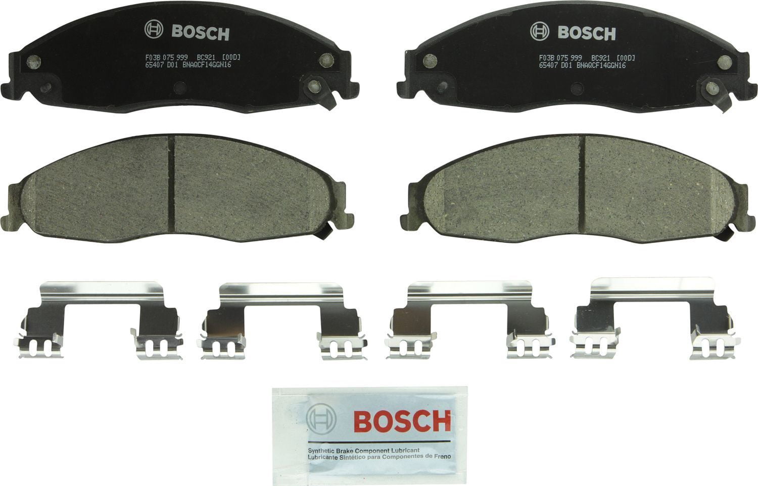 bosch bc921 quietcast premium ceramic front disc brake pad set Fits select: 2007 CADILLAC CTS-V HI FEATURE V6, 2006 CADILLAC CTS-V