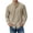 Khaki, variant on Kezqiaxn White Button Down Shirt Men Summer Long Sleeve Business Dress Shirt Plus Size Fashion Men's Clothing