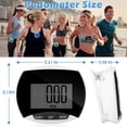 thumbnail image 3 of Paquete de 9 Podómetros Simples para Contar Pasos Al Caminar, Rastreador de Pasos Portátil con Clip para Registrar el Consumo de Calorías, 3 of 5