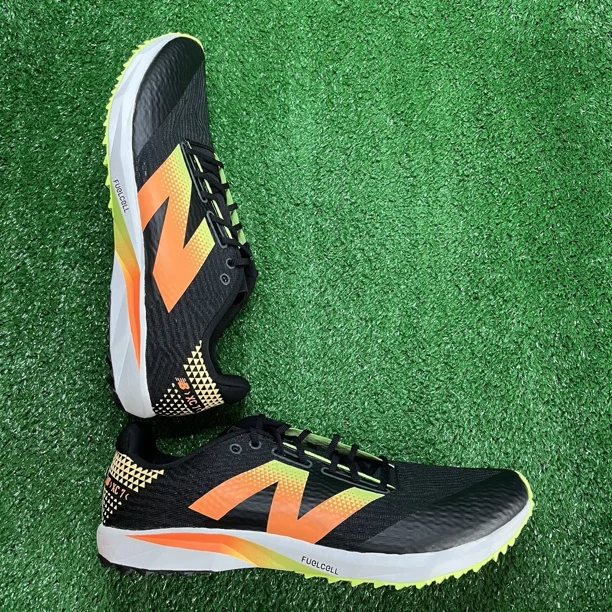 New Balance FuelCell XC7 V5 Men’s Size 10 Black/lime Glo/hot Mango Running Shoes