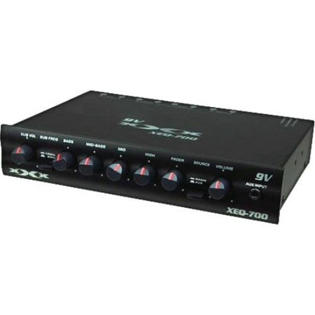Audiopipe XEQ700 Xxx 7 Band Graphic Equalizer With Led Power Meter & Subwooer