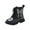 Black, variant on Gibobby Boys Cowboy Boots Toddler Girls Cowgirl Boots Little Big Kid Western Glitter Mid Calf Embroidered Pull On Low Heel,Black,3.5-4 Y