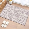 thumbnail image 2 of Farmhouse Flower Large Area Rugs for Bedroom Living Room, Soft Non Slip Carpet Bedside Rug, Botanical Vintage Purple Leaf Plant Rectangular Floor Cover Kitchen Accent Rug 2'x3' for Dining Room/Office, 2 of 9