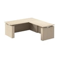 thumbnail image 1 of Scranton & Co Engineered Wood 72W x 78D L-Shaped Standing Desk in Natural Elm, 1 of 8