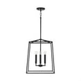 thumbnail image 6 of 4 Light Open Cage Foyer In Transitional Style 20 Inches Tall And 16 Inches Wide-Matte Black Finish Capital Lighting 537642Mb, 6 of 10