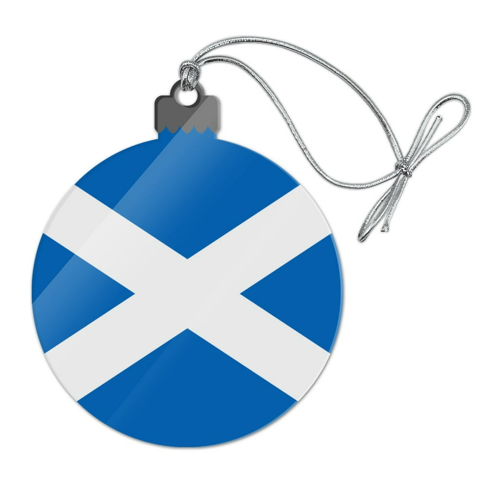 Scotland Scottish Country Flag Acrylic Christmas Tree Holiday Ornament