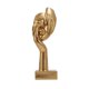 thumbnail image 2 of Estatuas de pensadores Mujeres Cara Arte Estatua Resina Moderno Simple Creativo Resumen Personaje Coleccionable Estatuilla para decoraciones de mesa Dorado Gloria Escultura Dama Pensadora, 2 of 9