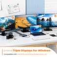 thumbnail image 3 of Estación de acoplamiento USB C TOBENONE con triple pantalla, 13 en 1, 65 W, 3 of 9