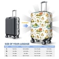 thumbnail image 3 of Cauagu Cute Frog Print Travel Luggage Cover,Travel Dust-proof Suitcase Cover Softside Suitcase Protector for 18-32inch,Not Included Suitcase, 3 of 8
