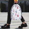 thumbnail image 2 of Disketp Nautical Lighthouse Sailboat Mochila Escolar de 15 Pulgadas, Mochila Ligera para Estudiantes, Viajes y Trabajo, Cómoda y Resistente para el Uso Diario, 2 of 6
