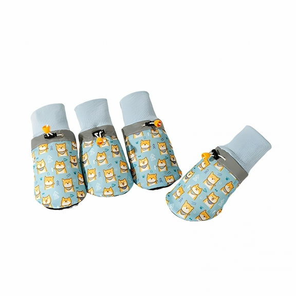 TELOLY Dog Shoes Large Size Dogs: Non Slip Double Layer Big Dog Shoes Medium and Large Dog Four Seasons General for Summer Hot Pavement Winter Snow, Non-Slip, Waterproof, Dog Booties Green 6Xl