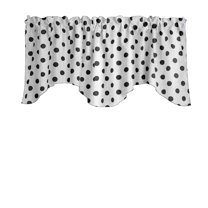 Scalloped Valance Cotton Polka Dots Print 58" Wide / 20" Tall