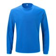 thumbnail image 3 of Waffle Knit Sweatshirt for Men Basic Solid Color Crew Neck Casual Long Sleeve Pullover Loose Outwear Tops, 3 of 6