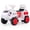 White, variant on OLAKIDS Ride on Car, 6V Electric Toy for Kids with Radar, Rocket, MP3, USB, Horn, Power Display, Headlight, 4-Wheeler Battery Powered Quad Gift for Toddlers Boys Girls Age 3+