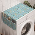 thumbnail image 1 of Marine Washing Machine Organizer, Concept of Nautical Elements Seagulls Sailboats Fish and Yachts, Anti-slip Fabric Top Cover for Washer and Dryer, Pale Sky Blue Multicolor, by Ambesonne, 1 of 1