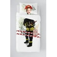 thumbnail image 2 of Gouchee Home Fireman Twin Duvet Cover Set – 2‑Piece Oeko‑Tex Certified Cotton Kids Bedding with Costume Print, 2 of 3