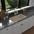 thumbnail image 3 of Karran Usa Qu-812 Undermount 32-1/2" Large Single Bowl Quartz/Granite Kitchen Sink - Grey, 3 of 5