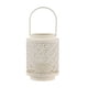 thumbnail image 3 of Portavelas de de hierro, elegantes regalos de inauguración de la casa, candelabro decorativo colgante, farol de jaula de pájaros para el , Blanco, 3 of 9