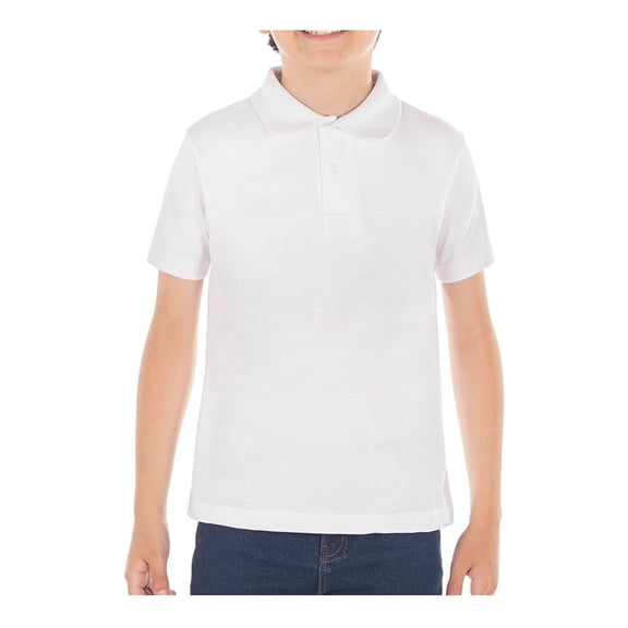 Playera Cotton Trends Talla 16 Polo Blanco