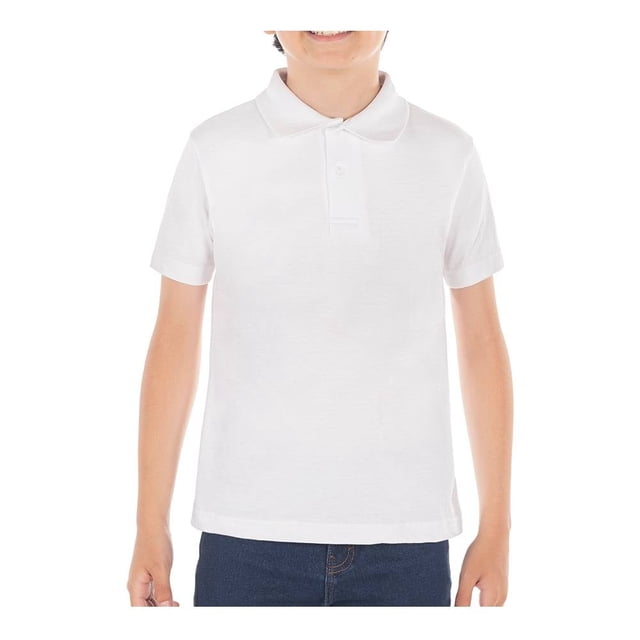 Playera Cotton Trends Talla 16 Polo Blanco