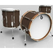 Lounge Club 18 3-piece drum set, mahogany and birch 5.5 mm blended shells, Kensington Crown finish