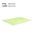 thumbnail image 1 of 2Pcs Bedroom Carpet Solid Color Living Room Sofa Rectangle Area Rug Decorative Pad Washable Floor Mat for Hotel 40x60cm Light Green, 1 of 7