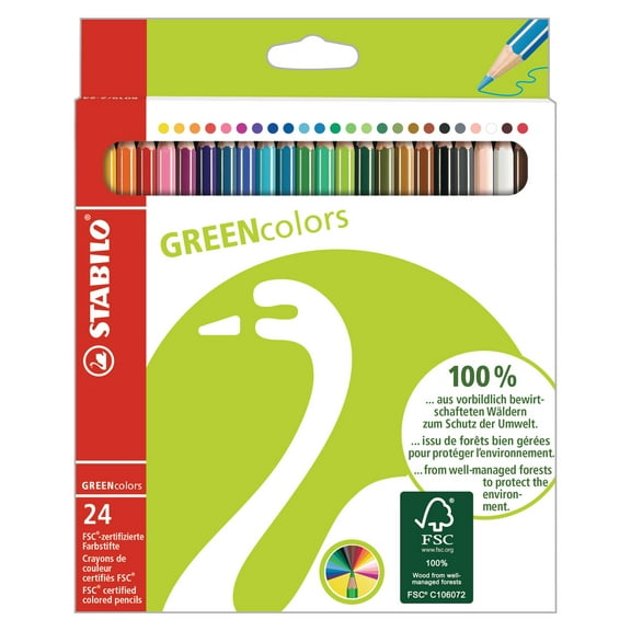 Stabilo® GREENcolors Wallet, 24-Color Set