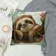 thumbnail image 2 of ONETECH Cute Lazy Sloth Pillow Covers, Sloth Gifts for Girls Kids Women, Sloth Pillow Cases, Sloth Decor, 2 of 5