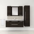 thumbnail image 4 of Cutler Kitchen and Bath Silhouette Modern Wood/Metal Linen Tower in Dark Wood, 4 of 6