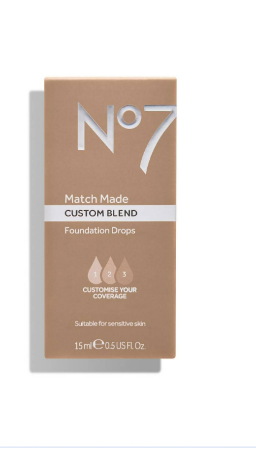 No7 Match Made Foundation Drops, Warm Ivory, 0.5 oz