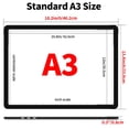 thumbnail image 2 of KOBAIBAN A3 Light Board with Magnets – 6000 Lux, 3 Color Modes, Side Buttons, Type-C – Perfect for Diamond Painting, Tracing & Crafting - USB Powered, 2 of 11
