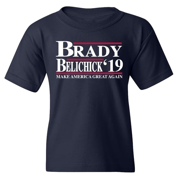 Brady Belichick '19 Make America Great Again Youth Short Sleeve T-Shirt-Navy-ys