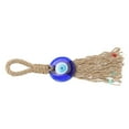 thumbnail image 4 of Colgante azul con borla trenzada: proteja su espacio con este exclusivo amuleto de ojo turco para decoración del hogar o la oficina, 4 of 8